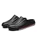 NISHIWOD Zapatillas Casa Chanclas Sandalias Chanclas Hombre Zapatillas De Playa Zapatos Casuales Diapositivas Transpirables Hombre Sippers Zapatos con Agujeros Al Aire Libre Zuecos Unisex 5.5 Negro