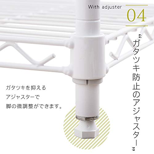 Amazon｜スチールラック 4段 ラック メタルラック 棚 幅75 奥行35