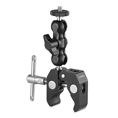 SMALLRIG Multi-Functional Ballhead Clamp Double Ball Adapter with Bottom Clamp - 2164