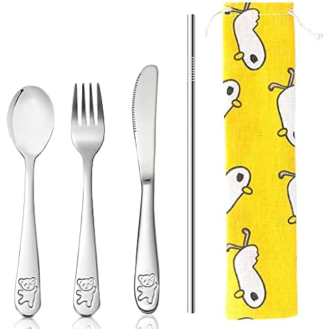SwirlColor Adorable Toddler Cutlery Set Cover
