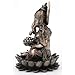 Veronese Design 9 7/8 Inch Lord Ganesha Sitting on Lotus Hindu God Antique Bronze Finish Resin Statue