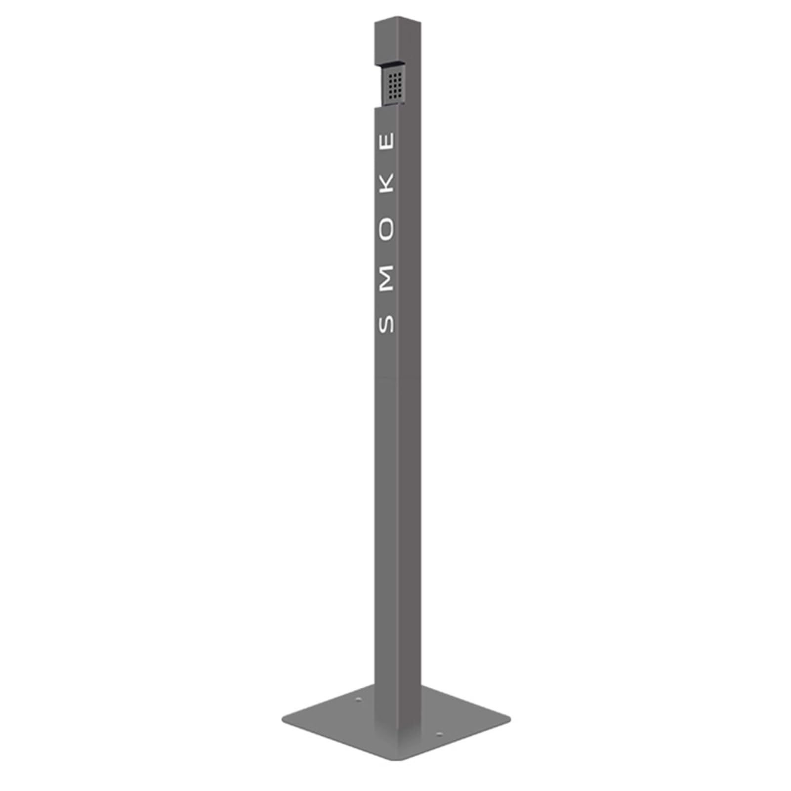 IUokLU Stainless Steel Outdoor Standing Ashtray - Commercial Cigarette Disposal Bin & Smoke Extinguisher Trash Can for Homes & Offices
