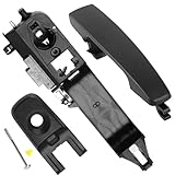 SHACHAR Exterior Door Handle Kit, Front Left Driver Side 8S4Z-5422404-AA Compatible with Ford Focus 2008-2011, Cap w/Keyhole 8S4Z-54218A14-AA, Bracket 8S4Z-5426685-B Matte Black