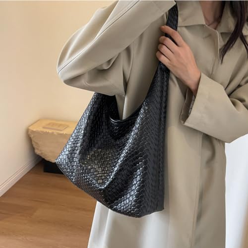 Bolso tote tejido para mujer miniatura 2