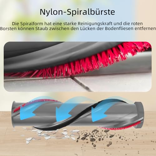 iRobacc Bodenbürste Ersatzbürste Kompatibel mit Dyson V11, V15 Staubsauger für 100W Hochdrehmoment Anti-Knotter Elektrische, Ersatzbürstwalze, Brushroll Brushbar, Bürstenrolle Scrollleiste