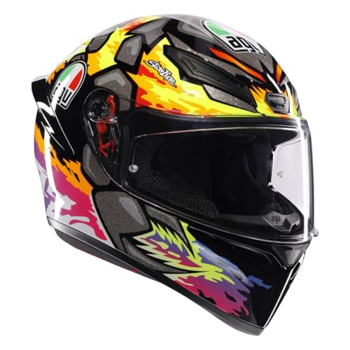 AGV K1 S Full Face Motorcycle Helmet – Graphic Designs (Bezzecchi 2023, Large)