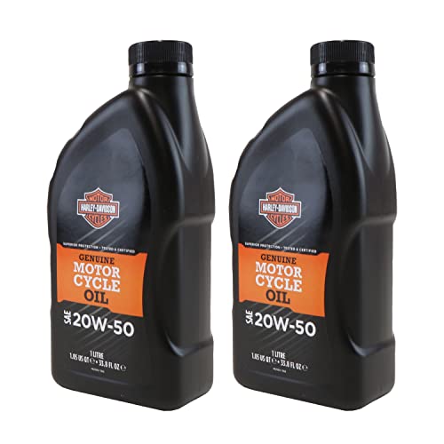 HARLEY-DAVIDSON H-D 360 Huile moteur (2 L) Genuine SAE 20W-50 pour moto Huile moteur