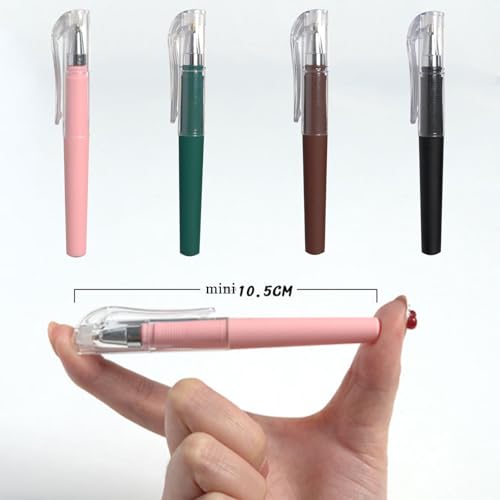 4 Stück Spirale Notizbuch Klein, A6 Mini Notizblock mit Stift, Pocket Notebook Spiralbindung Notebook Kleine 65 Blatt für Reisen,Schule,Arbeit