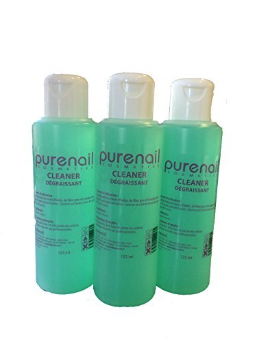 2 Cleaner Dégraissant pour Gel Uv et faux ongles PURENAIL 125 ml, 1 GRATUIT soit 3 flacons, Livraison Gratuite en France