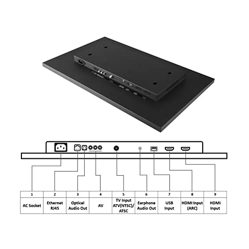 Soulaca-27-inches-Smart-Mirror-TV-Waterproof-Touchscreen-Panel-Built-in-WiFi-Bluetooth-Android-11-New-Model-2024-Magic-LED-Television