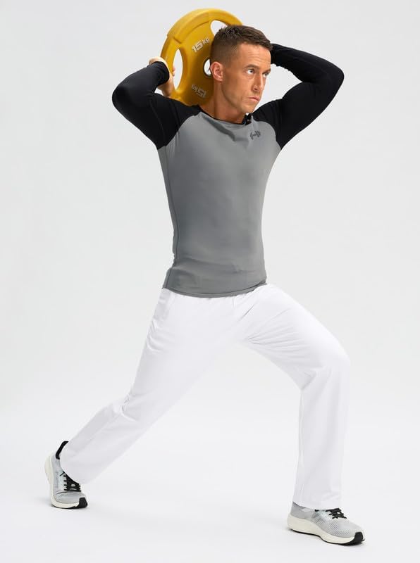 Pudolla Men's Fleece Lined Sweatpants with Zipper Pockets Winter Warm Water Resistant Athletic Pants for Workout Running - Image 6