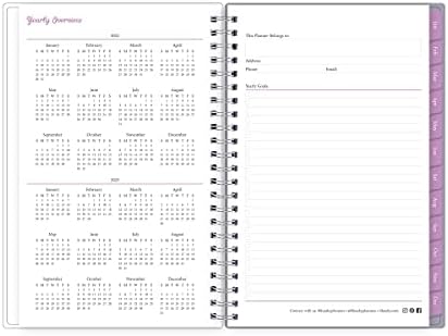 Blue Sky 2022 Weekly & Monthly Planner, 5" x 8", Flexible Cover, Wirebound, Laila (137276-22)