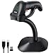 USB Wireless Barcode Scanner,Symcode Handheld Laser Barcode Reader (2.4GHz Wireless & USB2.0 Wired) with Receiver Storage of up to 10000 Code
