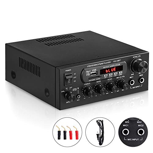 Bluetooth Power Home Audio Amplifier Receiver, ARCHEER 100W HiFi 2 Channel Integrated Stereo