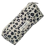 Weißer Leopard Mäppchen,Aesthetic Etui,Cord-Stoff,Schüttelpenal,Federtasche,Stiftetasche,Supplies Stiftemappechen,Schulmäppchen Federmappe,Schulsachen,für Schule,Teenager,Back To School Clean Girl