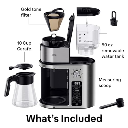 Braun MultiServe Plus 10-Cup Drip Coffee Maker, Auto Start, Cold Brew - image 8