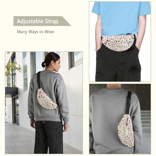 MEIKIUP Carl and Ellie Waist Bag Adventure Is Out There Shoulder Bag House Balloon Crossbody Bag (Adventure There WB)3