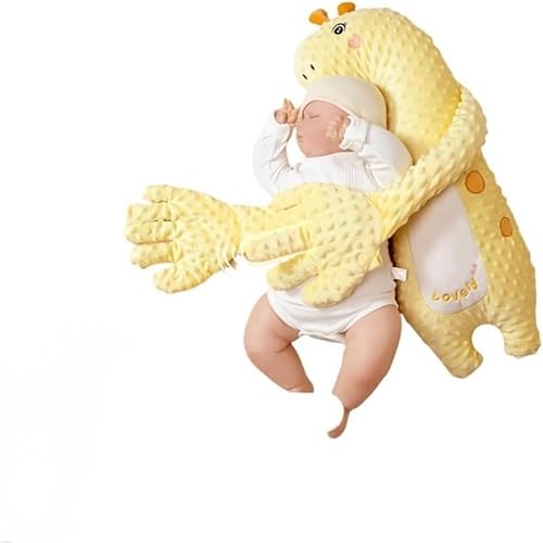 赤ちゃん用自動寝かしつけ器 パタパタ優しいトントン 驚き防止カバー 3段階速度調節 深睡眠サポート 動物型おやすみ枕 排気促進 沐浴後/夜泣き対策 出産祝い/バースデープレゼント 洗濯可能 (キリン)