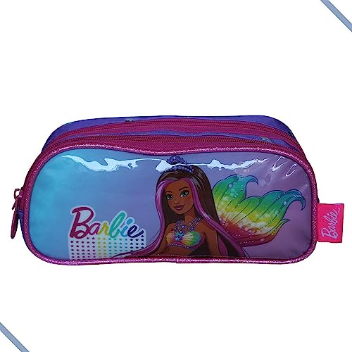 Estojo, Luxcel, Barbie, Violeta, Duplo