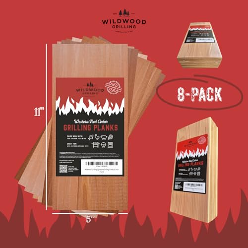 Wildwood Grilling Signature Cedar Grilling Planks - 5x11 (8-Pack)