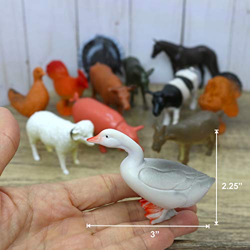 Giftexpress 12Pc Large Farm Animal Toy Figures #TOP3