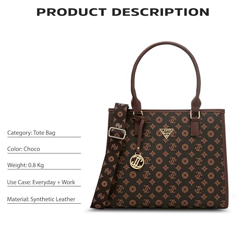 Image of Lavie Signature Women's Benton Tote Bag for Women | Tote Handbag for Work | Ladies purse | Stylish Shoulder Bag | Gift for Women