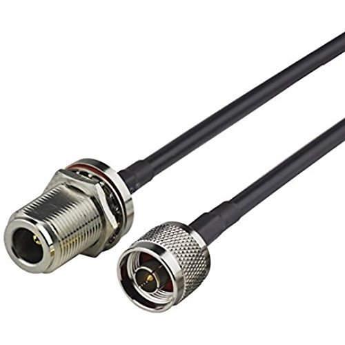 1.6ft 50cm Rf Coaxial Connector N Male Straight to N Female Nut O-Ring Assembly Pigtail Extension RG58 for Wireless Antenna Ships from USA
