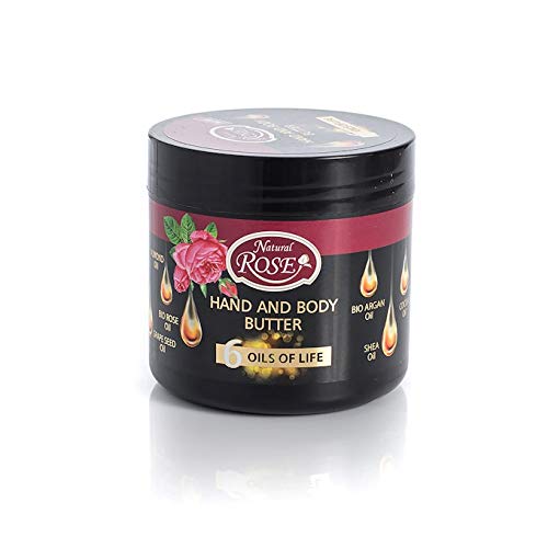 Hand And Body Butter With Bio Rose Oil, Bio Argan Oil, Shea Oil, Almond Oil
