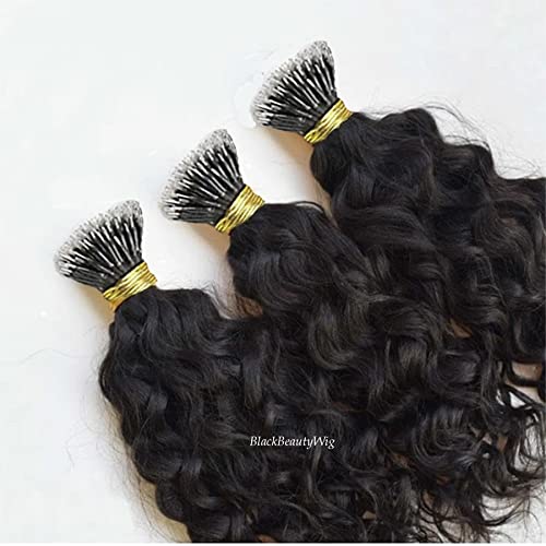 Amazon.com : Short Loose Wave Nano Ring Human Hair Extension 