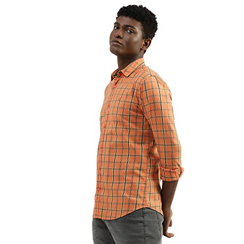 Image of UNITED COLORS OF BENETTON Men's Cotton Solid Slim Fit Shirt