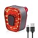 TESECU Luz Trasera de Bicicleta Led Recargable USB, Linterna Bicicleta Impermeable con 5 Modos de iluminacion,Fácil de Instalar,Luz Trasera Bicicleta Potente Led de Alta Brillo para Bici de Carretera
