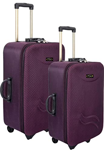 Smart-24-20Inch-Travel-Pack-of-2-Trolley-BagSuitcase-Bag-with-3-Wheels-for-Men-and-Women-Number-Lock-Available-Combo-Purple