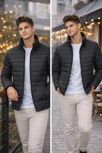 Ben Martin Men's Black Quilted Winter Jacket - Image 8