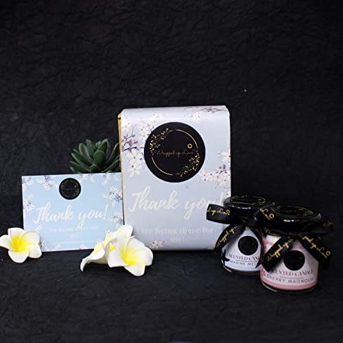 Image of Mini Luxury Soy Wax Scented Candles - Pack of 2 Thank You Gift Set