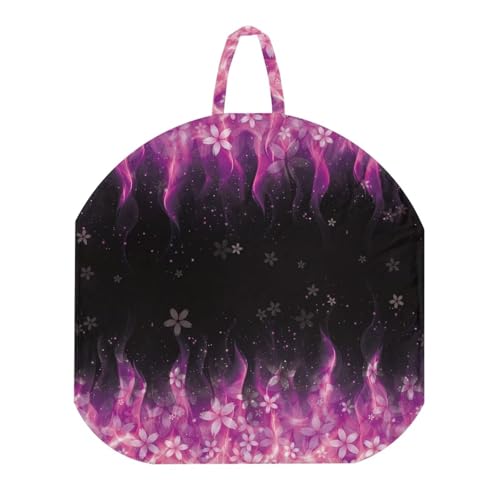 Hechitok Pink Flame Floral Baby Lounger Cover, Baby Nest Cover, Newborn Lounger Cover, Infant Lounger Cover, Breathable Adjustable Slipcover for Boys Girls