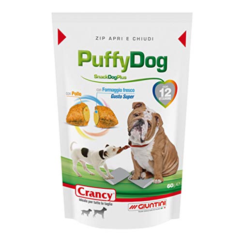Giuntini Crancy Puffu Dog Pollo/Queso 60 g Pienso complementario para perros de todas las tallas