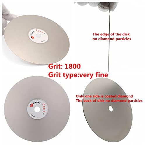 Image of 6 inch inch 150 mm Grit 1800 Diamond Grinding Disc Abrasive Wheel Coated Flat Lap Disk Jewelry Tools for Gemstone Glass Rock Ceramics