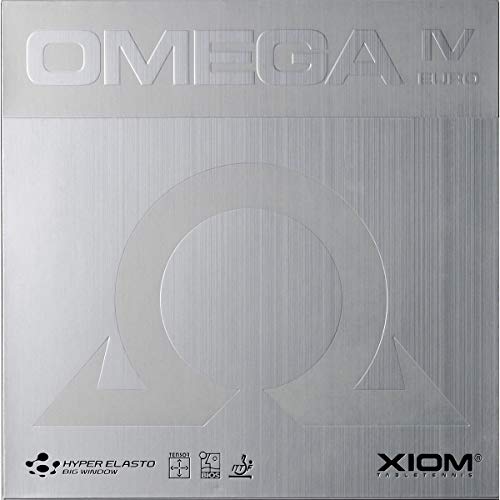 XIOM Omega IV Euro revêtement de tennis de table noir ou rouge