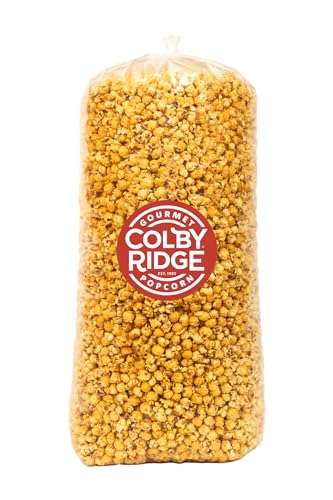 Colby Ridge Fresh Caramel Gourmet Craft Popped Gluten Free Popcorn Bulk Sized Large Gift Bash Bags (Bulk 18 Gal. 288 Cups.)