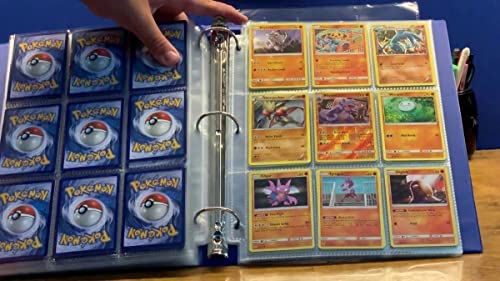 Álbum Pokémon Pasta Fichário + 10 Folhas + 5 Cards + Brinde (3 Pikachu)
