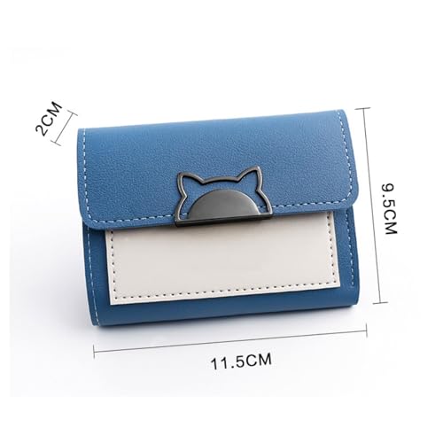 Womens wallet Cute Mini Fashion Wallet for Women | Short Foldable Small Wallet | Stylish Personality Purse(Blue)2