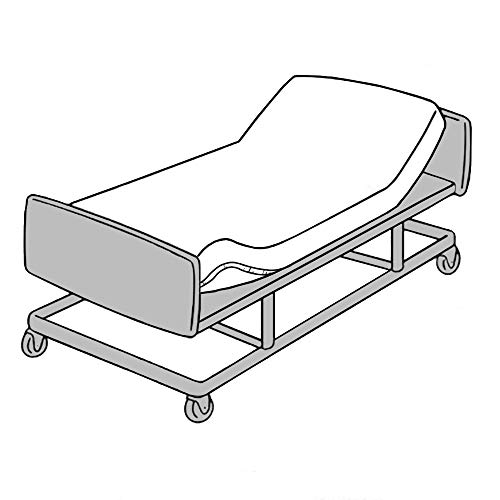 Image of TL Care Health Fitted Hospital Bed Sheet, Fits 84 inch x 36 inch x 16 inch Hospital and Home Care beds, Soft, Durable and Elastic-Free