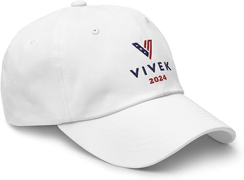 Vista 2 de Sombrero oficial Vivek 2024 (gorra bordada para papá) Campaña Vivek Ramaswamy 2024