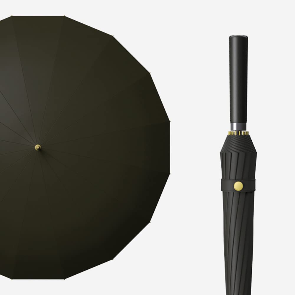 Duży parasol 24 żebra mocne wiatroszczelne włókno szklane Bumbersoll długi uchwyt ręczny biznes golf bumbershoot outdoor kobiety mężczyźni wiele kolorów KS46