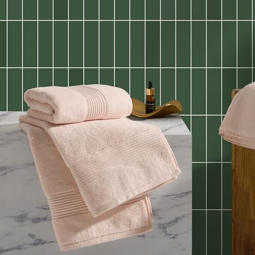 Ted Baker 2-Pack Hand Towel Set - 100% Cotton - Soft Highly Absorbent - 18 x 28 Blush Pink
