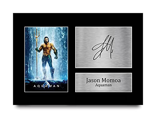 HWC Trading A4 Jason Momoa Aquaman Presents Printed Signed Autograph Picture for Movie Memorabilia Fans