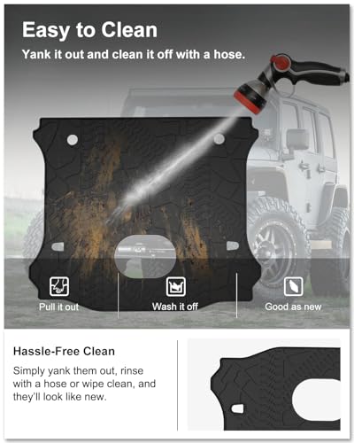 Image of Kiwi Master Cargo Mat for 2015-2018 Jeep Wrangler JK with Center subwoofer