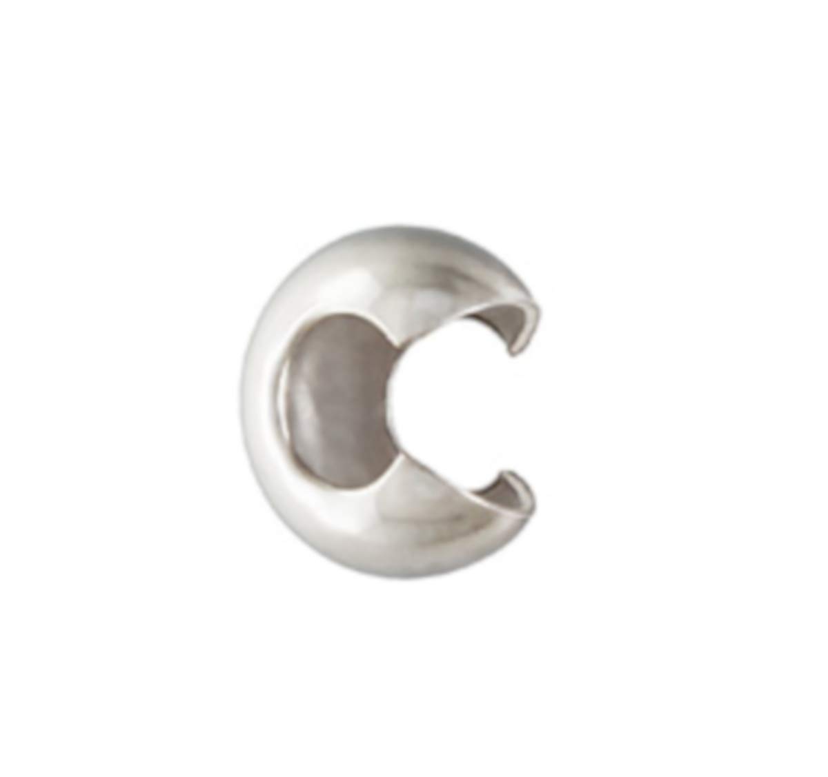 100 unidades 3 mm diseño de engaste, Plata de Ley (925) por jensfindings