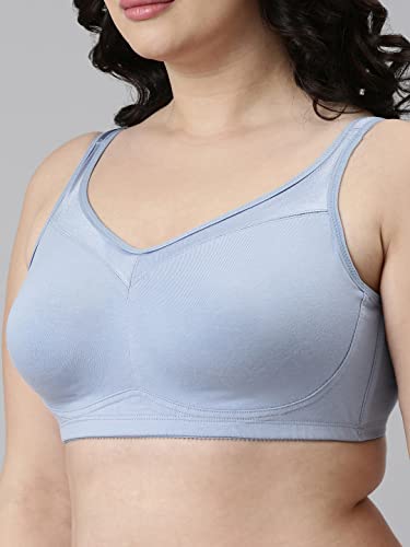Image of Enamor Full Support Super Lift Women's Cotton Everyday Minimizer Bra - Non Padded, Wirefree, Full Coverage - A112 (Available in Plus Sizes)