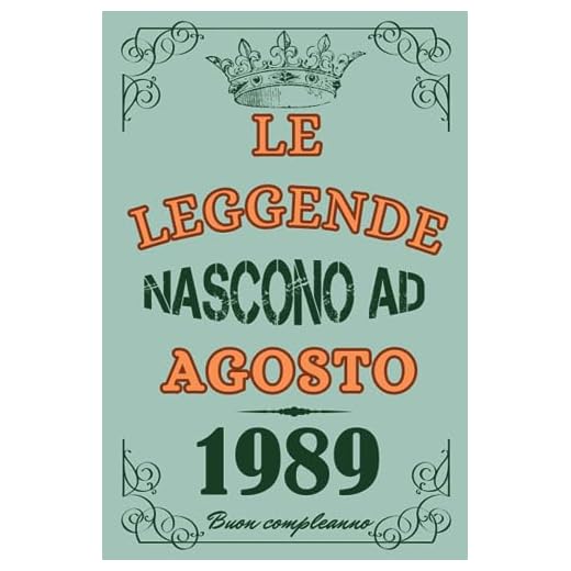 Le leggende Nascono Ad Agosto 1989: Idea Regalo di compleanno 34 anni originale per donne e uomini / Quaderno a righe"